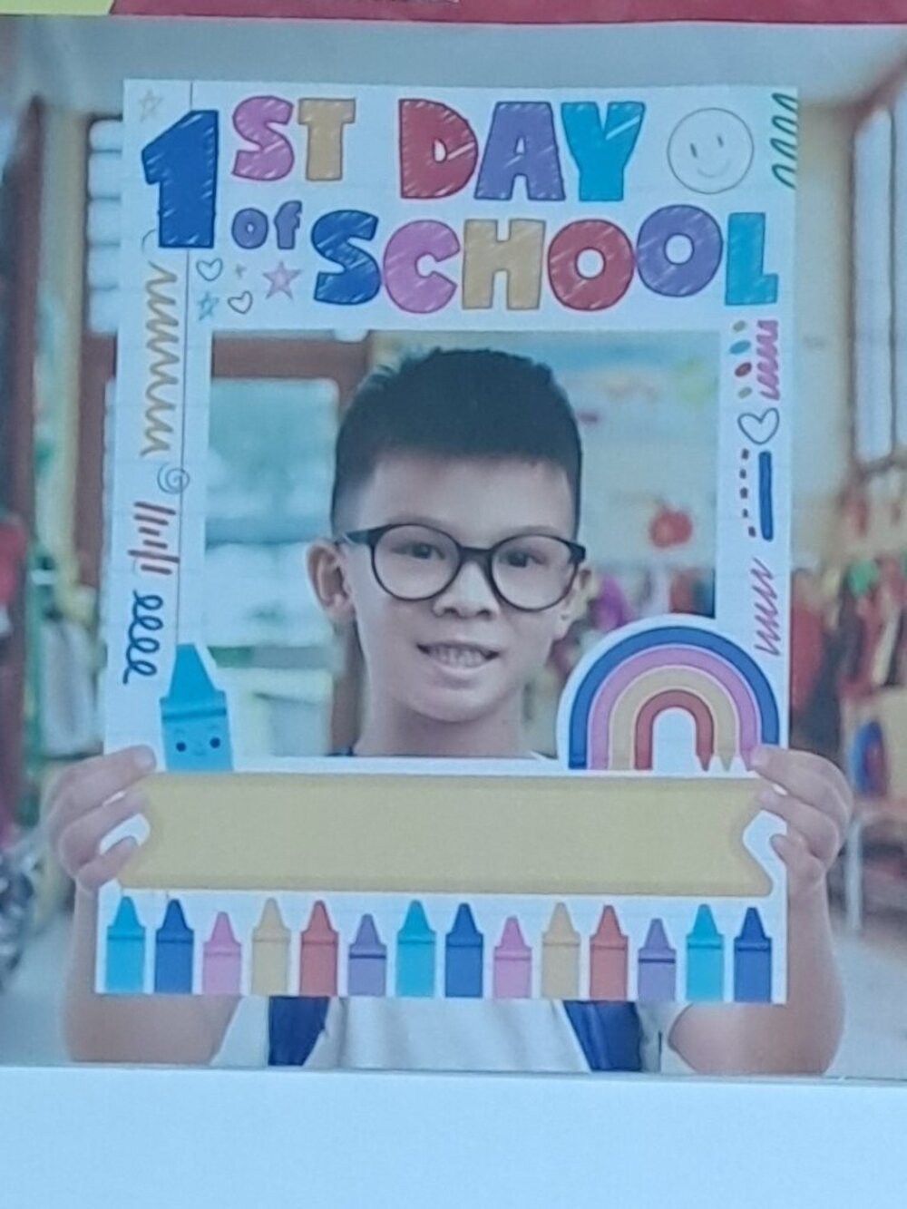 NWT 1st Day of School Student Paper Frame